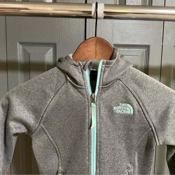 NORTH FACE Girls' Banderitas Full-Zip Jacket XS 6 Grey Heather - Picture 3 of 11